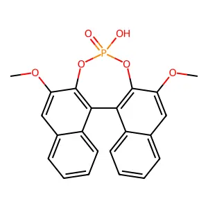 (11bS)-4-hydroxy-2,6-dimethoxydinaphtho[2,1-d:1',2'-f][1,3,2]dioxaphosphepine 4-oxide structure
