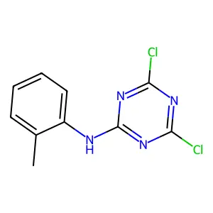4,6-dichloro-N-(2-methylphenyl)-1,3,5-triazin-2-amine structure