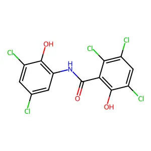 Oxyclozanide structure