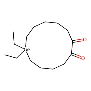 1,1-Diethylgermacyclododecane-6,7-dione structure
