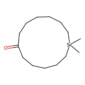 1,1-Dimethylsilacyclotridecan-7-one structure