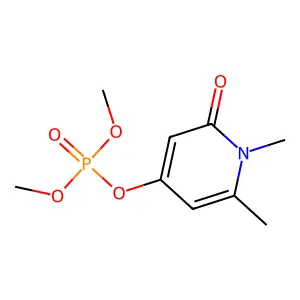 (1,2-dimethyl-6-oxo-4-pyridinyl) dimethyl phosphate structure