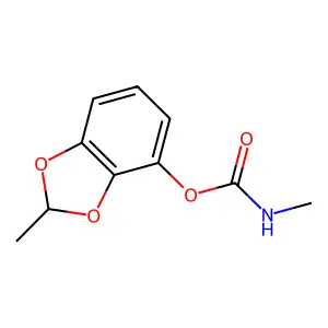 (2-methyl-1,3-benzodioxol-4-yl) N-methylcarbamate structure