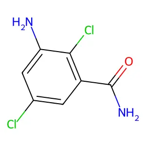3-amino-2,5-dichlorobenzamide structure