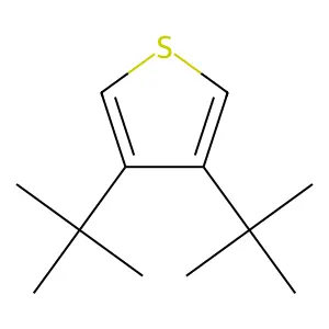 3,4-di-tert-butylthiophene structure