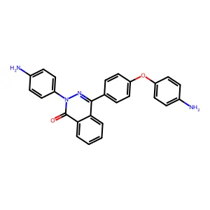1(2H)-phthalazinone, 4-[4-(4-aminophenoxy)phenyl]-2-(4-aminophenyl)- structure