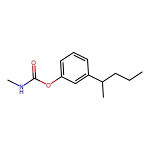 (3-pentan-2-ylphenyl) N-methylcarbamate structure