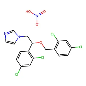 Miconazole nitrate structure