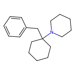 1-(1-Benzylcyclohexyl)piperidine structure