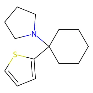 1-(1-(2-THIENYL)CYCLOHEXYL)PYRROLIDINE structure
