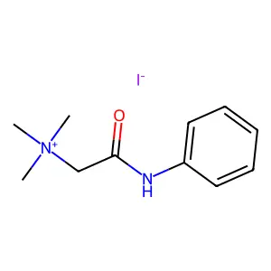 (2-anilino-2-oxoethyl)-trimethylazanium iodide structure
