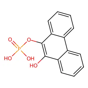 (10-hydroxyphenanthren-9-yl) dihydrogen phosphate structure