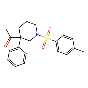 1-[1-(4-methylphenyl)sulfonyl-3-phenylpiperidin-3-yl]ethanone structure