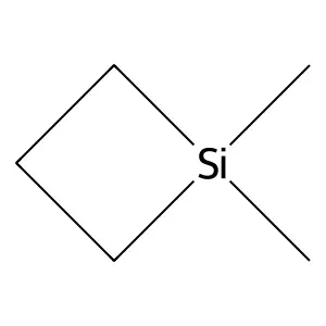 Silacyclobutane, 1,1-dimethyl- structure