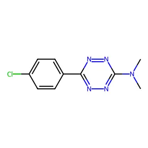 1,2,4,5-Tetrazin-3-amine, 6-(4-chlorophenyl)-N,N-dimethyl- structure