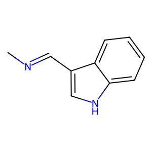 1-(1H-indol-3-yl)-N-methylmethanimine structure