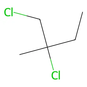 1,2-Dichloro-2-methylbutane structure