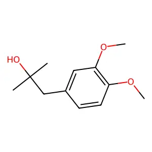 1-(3,4-dimethoxyphenyl)-2-methylpropan-2-ol structure