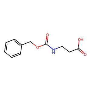 3-(phenylmethoxycarbonylamino)propanoic acid structure