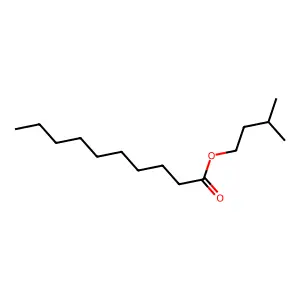 Isoamyl decanoate structure