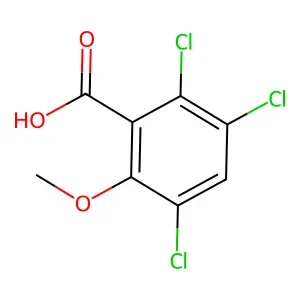 2,3,5-trichloro-6-methoxybenzoic acid structure