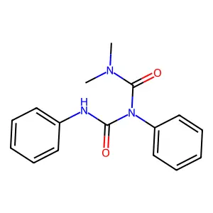 1,1-dimethyl-3-phenyl-3-(phenylcarbamoyl)urea structure