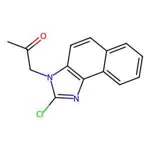 1-(2-chlorobenzo[e]benzimidazol-3-yl)propan-2-one structure