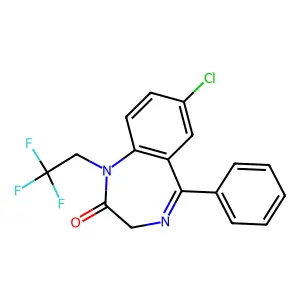Halazepam structure