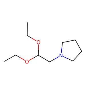 1-(2,2-diethoxyethyl)pyrrolidine structure