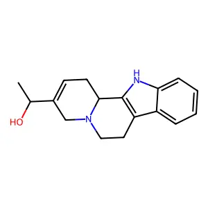 1-(1,4,6,7,12,12b-hexahydroindolo[2,3-a]quinolizin-3-yl)ethanol structure