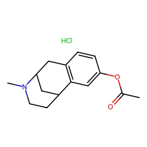(10-methyl-10-azatricyclo[7.3.1.02,7]trideca-2(7),3,5-trien-4-yl) acetate;hydrochloride structure