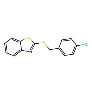 1,3-benzothiazol-2-yl 4-chlorobenzyl sulfide structure