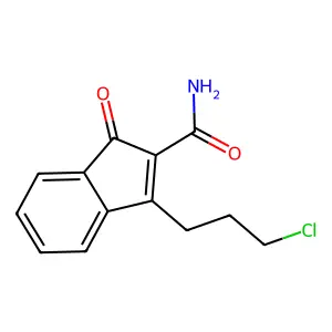 1-(3-chloropropyl)-3-oxoindene-2-carboxamide structure