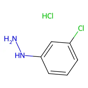 (3-chlorophenyl)hydrazinehydrochloride structure