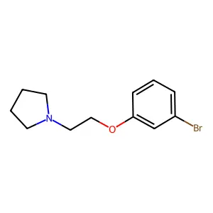 1-[2-(3-bromophenoxy)ethyl]pyrrolidine structure