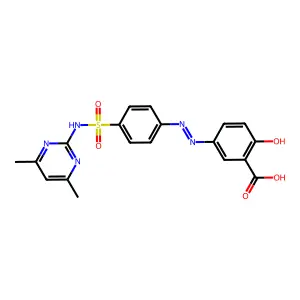 Salazosulfadimidine structure