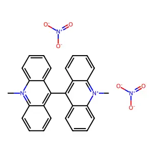 N,N'-Dimethyl-9,9'-bisacridinium nitrate structure