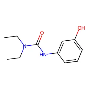1,1-diethyl-3-(3-hydroxyphenyl)urea structure