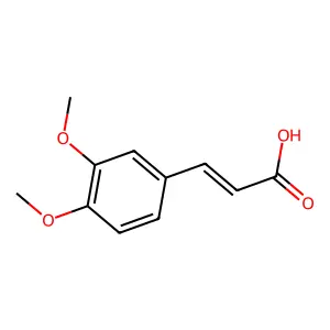 3-(3,4-dimethoxyphenyl)prop-2-enoic acid structure