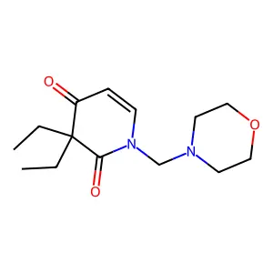 10-Morpholinomethylbenedorm structure