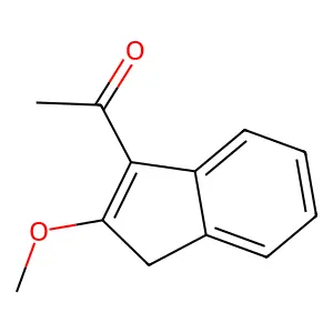 1-(2-methoxy-3H-inden-1-yl)ethanone structure