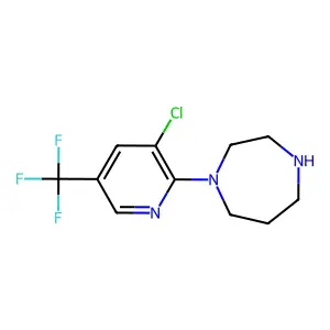 1-[3-chloro-5-(trifluoromethyl)-2-pyridinyl]-1,4-diazepane structure
