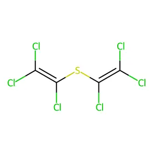 1,1,2-trichloro-2-(1,2,2-trichloroethenylsulfanyl)ethene structure