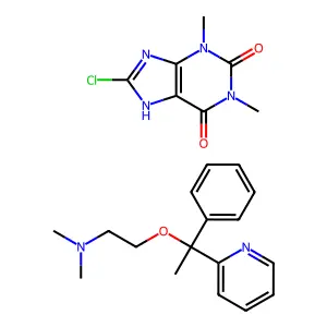 DOXYLAMINE CHLOROTHEOPHYLLINATE structure