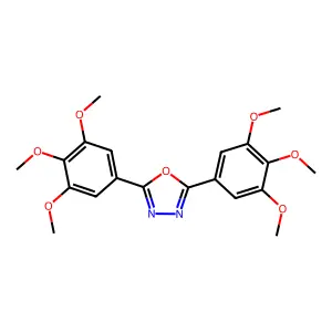 2,5-Bis(3,4,5-trimethoxyphenyl)-1,3,4-oxadiazole structure