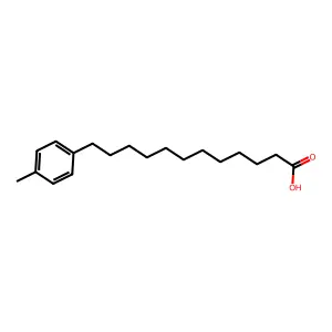 12-(4-methylphenyl)dodecanoic acid structure