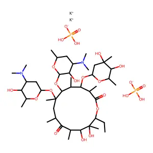 MEGALOMICIN POTASSIUM PHOSPHATE structure