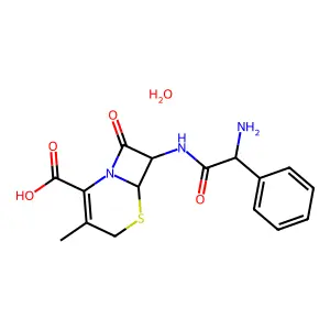 Cephalexin monohydrate structure