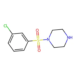 1-(3-chlorophenyl)sulfonylpiperazine structure