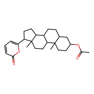 [10,13-dimethyl-17-(6-oxopyran-2-yl)-2,3,4,5,6,7,8,9,11,12,14,15,16,17-tetradecahydro-1H-cyclopenta[a]phenanthren-3-yl] acetate structure